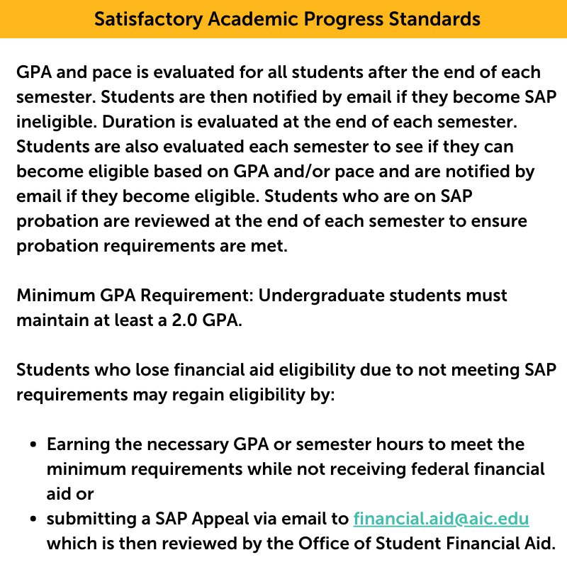 Satisfactory Academic Progress (SAP)